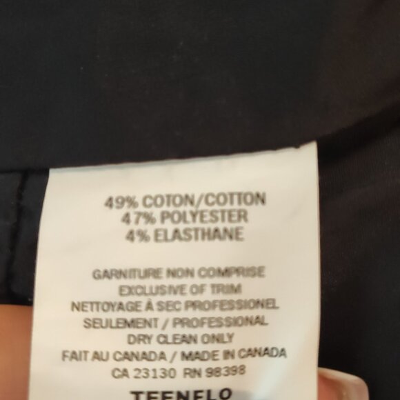 Teenflo Little Black Dress Boat Neck Satin Sheath Sz 8 Made in Canada - Picture 9 of 10